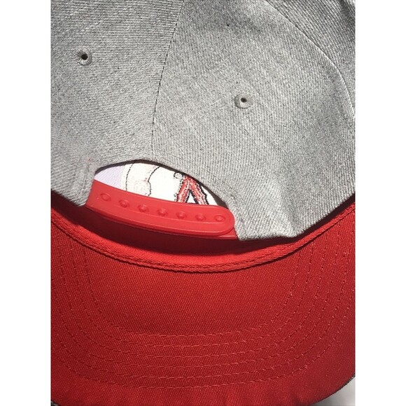 California Angels 1961 Baseball Snapback Hat Cap Gray Red Youtheory Turmeric LA - Picture 4 of 9